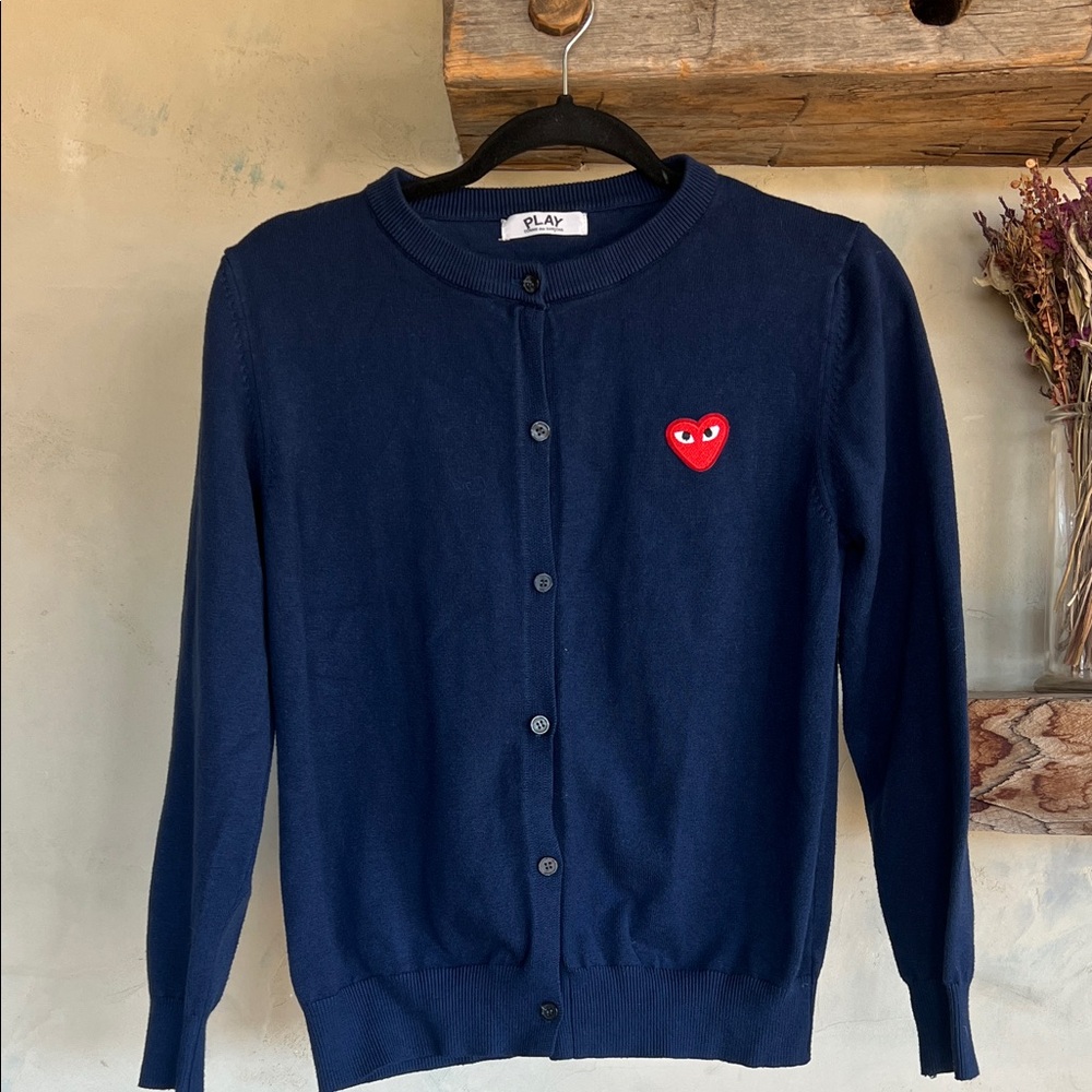 Comme des Garcons Play Navy Sweater